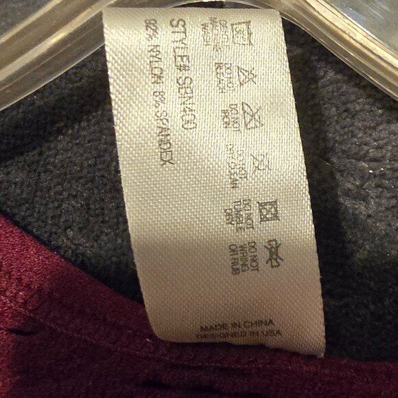 Maroon Rough River Exercise Bra Size L - Picture 3 of 5